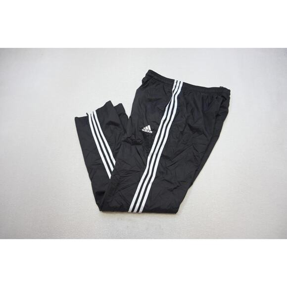 Adidas Track Pants Windbreaker Clima365 Lined Striped W/Pockets Mens Large - Picture 1 of 11